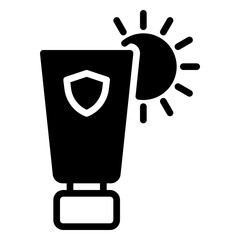 Sun Protection icon, line icon style