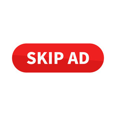 Skip Button In Red Rounded Rectangle Shape For Advertisement Sale Business Website
