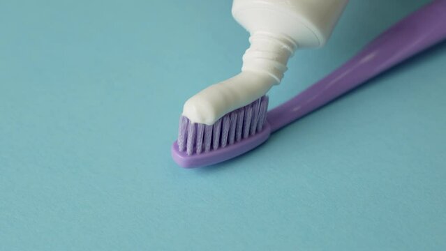 Close-up view of toothpaste with toothbrush