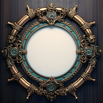 Nautical-themed ornamental frame with a maritime charm