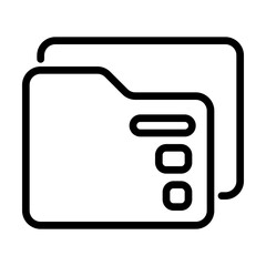 folder icon, line icon style