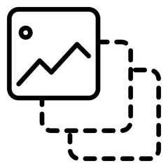 layers icon, line icon style