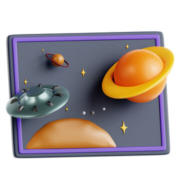 3D Illustration of Special Effects Implementation in Video