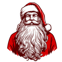 MARRY CHRISTMAS , HOLIDAY CHRISTMAS / Chimney Santa Claus - Cute and Fabulous Hipster Santa Claus Sticker Collection, Illustrated Vector Style, Isolated on a Transparent Background png (Generative Ai)