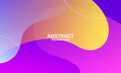 Abstract colorful shapes background with wave. Eps10 vector