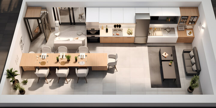 modern kitchen interior design,Modern Kitchen View With Dining table.Modern Kitchen, Kitchen View, Dining Table, 