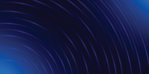 Fototapeta premium Abstract blue circle lines abstract vector background with diagonal lines. 3d cover of business presentation banner for sale event night party