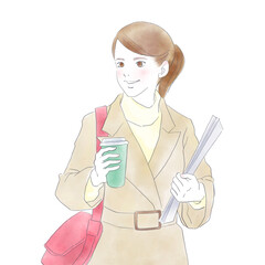 街を歩く女性