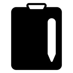 Clipboard icon, glyph icon style