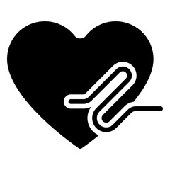 Hearth icon, glyph icon style