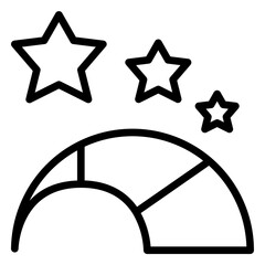 Star Rating icon, line icon style