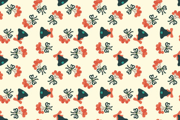 Christmas background, seamless tiling, great choice for wrapping paper pattern