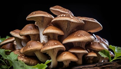 Close-up of Shitake Mushrooms