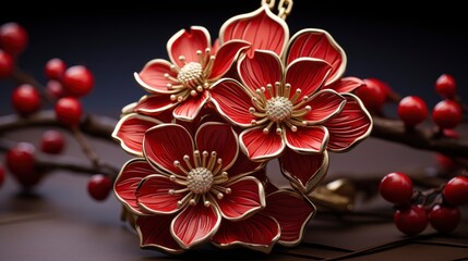 Magnolia Pendant Chinese New Year, Happy New Year Background, Hd Background