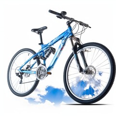 bicycle on a white background generated by AI