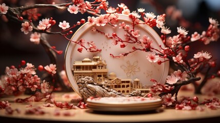Beautiful Chinese New Year Concept, Happy New Year Background, Hd Background