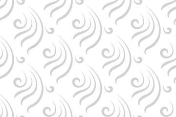 floral seamless abstract grey pattern background