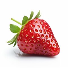 Strawberry on white background.