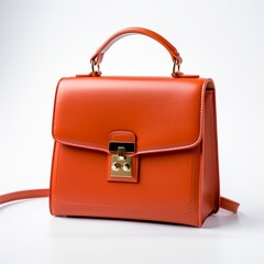 red leather briefcase generated by AI