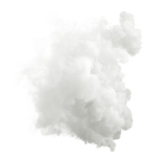 Clear white clouds oxygen on transparent backgrounds 3d rendering png