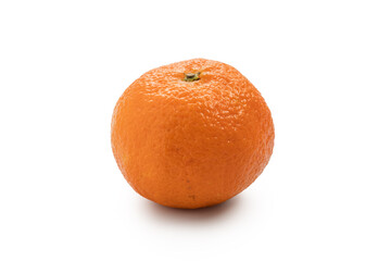 Bright orange tangerine isolated on white
