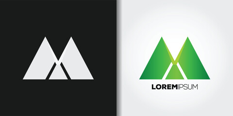abstract mountain logo