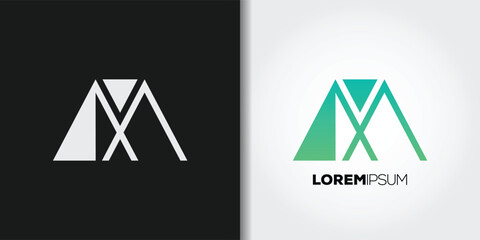 abstract mountain logo - obrazy, fototapety, plakaty