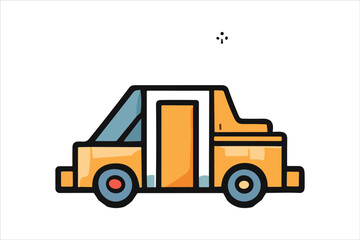 Colorful Delivery, distrubuting, warehouse, shipment thin line icons. Editable stroke. For website marketing design, logo, app, template, ui, etc. Vector illustration on white backgorund