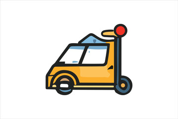 Colorful Delivery, distrubuting, warehouse, shipment thin line icons. Editable stroke. For website marketing design, logo, app, template, ui, etc. Vector illustration on white backgorund