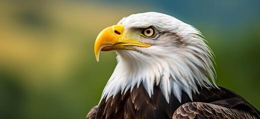 Obraz premium Portrait of an american bald eagle, wildlife.