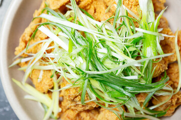 chicken with green onion