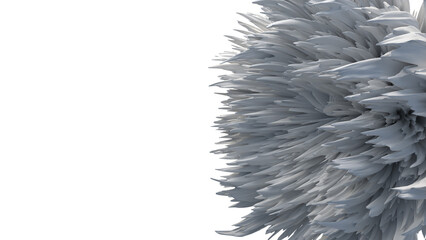 digital sculpture inspired by a flower called Chrysanthemum by Fauno