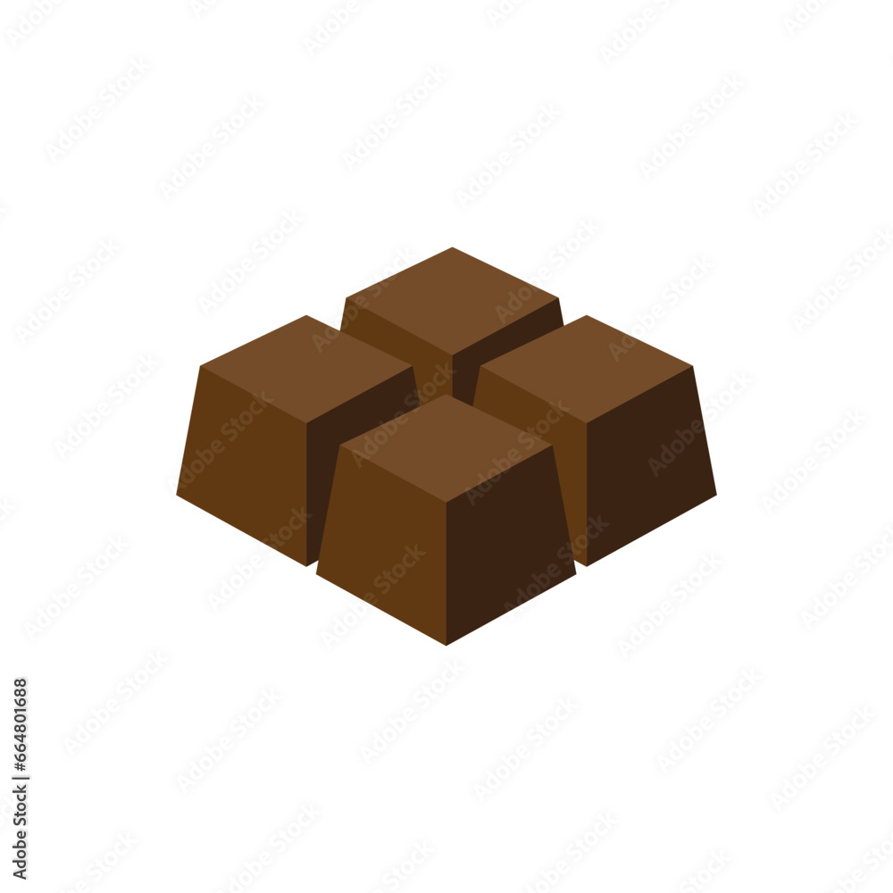 Poster chocolate icon vector