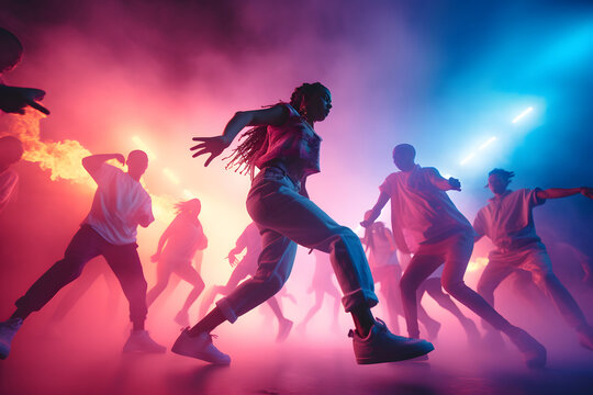 A Choreographer Directing a Group of Talented Dancers