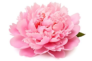 Peony isolated on white background.