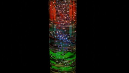 Cyclonic separator. Cyclone separation. Particles, debris separated and captured in cyclonic filter system. Swirling balls and spheres, objects - filtering processing themes.  3d render illustration.