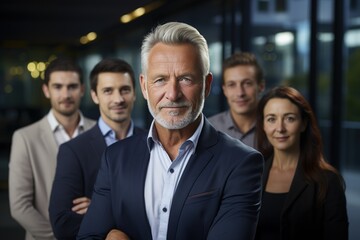 Obraz premium Portrait of a successful business team ,generative ai