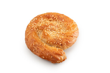 catalog bakery borek, burek vertuta Spiral-shaped Greek Cheese pie filling meat or cottage cheese