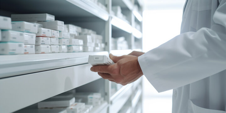 hand of a doctor in a white coat