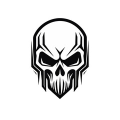 Artistic vector of a skull illustration. Suitable for tattoo, design, and logo.