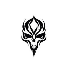 Artistic vector of a skull illustration. Suitable for tattoo, design, and logo.