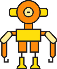 Humanoid Robot Icon
