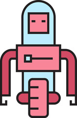 Humanoid Robot Icon
