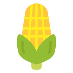 corn icon flat style vector
