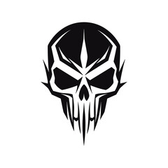 Artistic vector of a skull illustration. Suitable for tattoo, design, and logo.