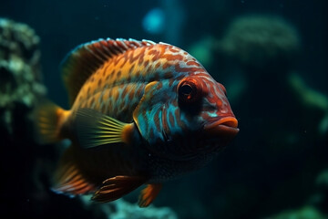 yellow tang fish. 