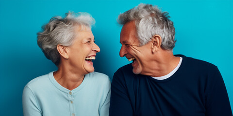 couple elderly people portrait