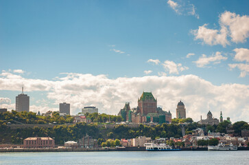 Quebec City Skyline on a Clear Autumn Day