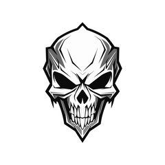 Artistic vector of a skull illustration. Suitable for tattoo, design, and logo.