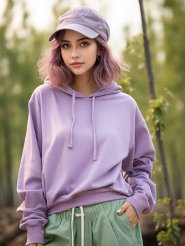 portrait of a woman in a park